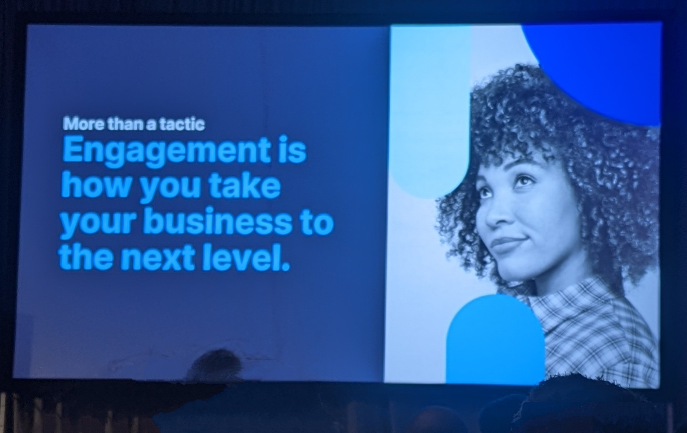 Billboard message - Engagement is how you take your business to the next level